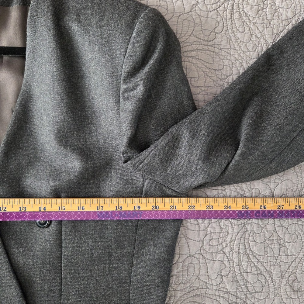 VTG 80s Jones NY 16 Double Breasted Wool Blend US Blazer Old Money Academia FLAW - Picture 6 of 8